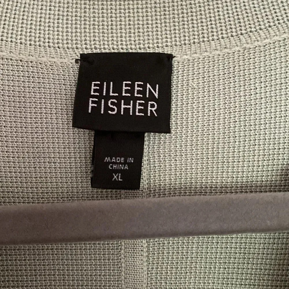 Eileen Fisher cardigan sweater sz XL light sea foam green - Picture 2 of 5